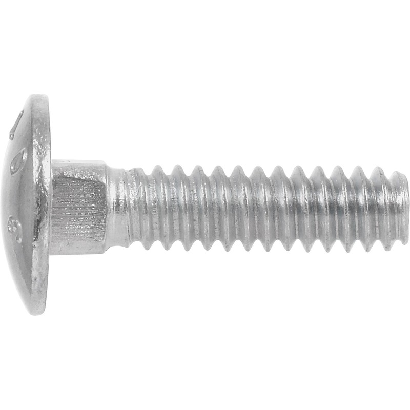 Hillman 240129 Carriage Bolt, 5/16 x 6-1/2-Inch, Steel, Zinc-Plated, Silver,