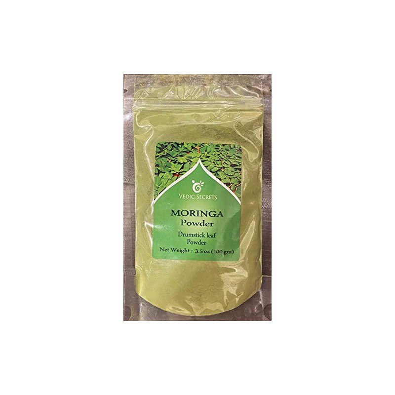 Vedic Secrets Moringa (Drumstick Leaf) Powder - 100 Grams