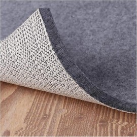 Non Slip Rug Pad Grippers - 10.0x14.0, 1/4" Thick, Felt + Rubber Double Layers Area Carpet Mat Tap, Provides Protection and Cushioning for Hardwood or Tile Floors