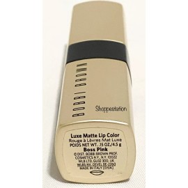 Bobbi Brown Luxe Matte Lip Color Shade BOSS PINK  Full Size 4.5g / 0.15oz