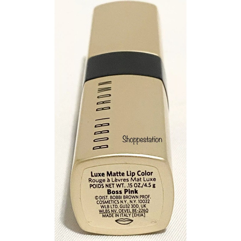 Bobbi Brown Luxe Matte Lip Color Shade BOSS PINK Full