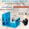 Pocket Hole Jig Kit with 3 Drill Hole for Carpentry