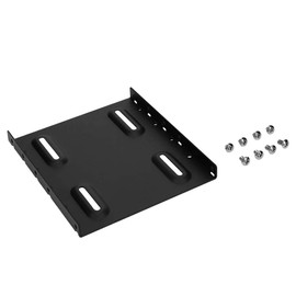 Owltech 2.5 Inch HDD/SSD to 3.5 Inch Size Conversion Bracket with Screw Set (Millimeter Screws x4, Inch Screws x4) Black OWL-BRKT04(B)