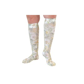 Lymphedivas Cynthia Medical Graduated Knee-High Compression Socks 1 pair (Closed-Toe 15-20 mmHg Extra Large, Long)