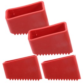 Pack of 4 Ladder Feet Rubber Pads Telescopic Ladder Non-Slip Feet Mat Folding Ladder Feet Cover Replacement Extension Ladder Feet