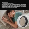 Smart Ring White BT IP68 Waterproof Rechargeable Pedometer Sleep Tracking
