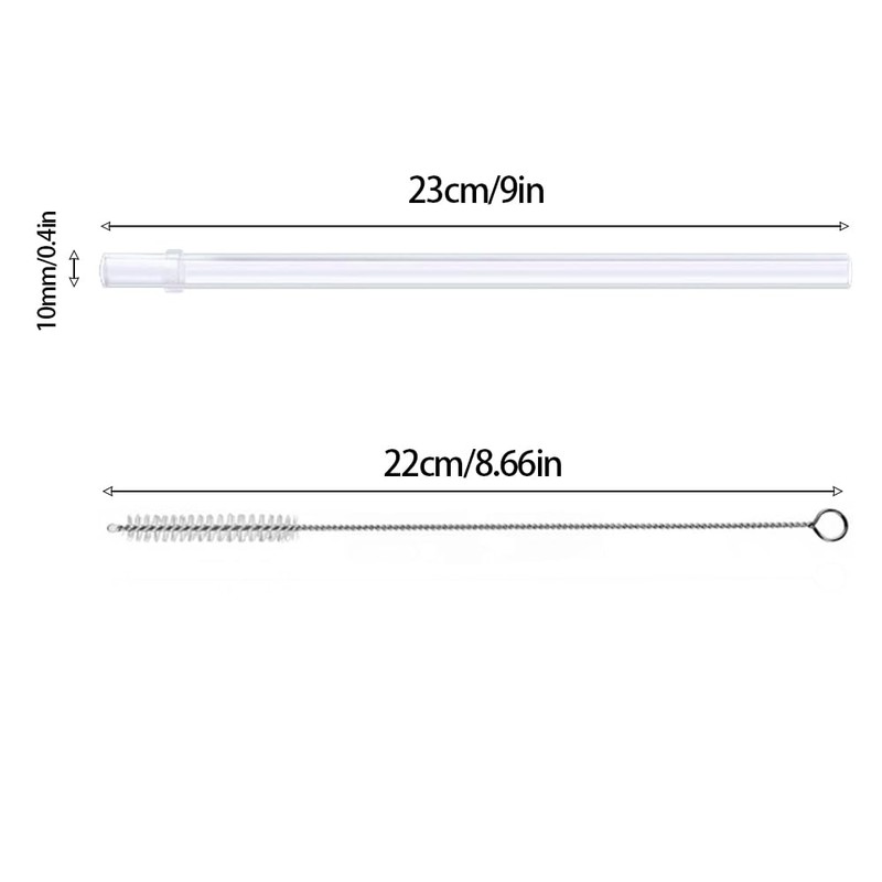 6 Pcs Straws for Yeti Reusable Tumbler Replacement Straw Lids