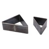 2PCS Triangle Leather Cutter Alloy Steel Hollow Punch Cutter Set