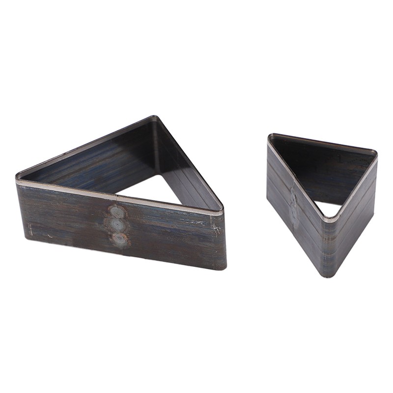 2PCS Triangle Leather Cutter Alloy Steel Hollow Punch Cutter Set