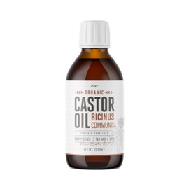 Organic Castor Oil 100ml | 100% Unrefind & Cold Pressed - Hexane Free | for Skin & Hair | Food-Grade & Sustainably Sourced - By Alpha01
