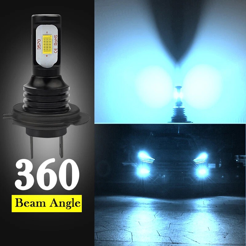 CHUSYYRAY Combo H7+H7 LED High Low Beam Headlight High/Low/Fog Light