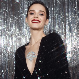 Holibanna 2 pieces rhinestone body gemstones chest sticker crystal tattoo sticker for festival rave party outfit