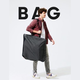 Vincita Invisibility Bagcover for Brompton Folding Bicycle - Lightweight with Integrated Pouch - Ideal for Train and Bus Travel (Black)