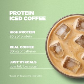 Myprotein Protein Iced Coffee | High-Protein & Real Coffee Drink Mix | 20g Protein | Low Sugar | Supports Muscle Growth & Recovery | Café-Inspired Taste (20 Servings (Pack of 1), Vanilla Latte)