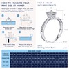 MomentWish Women's Engagement Ring, Moissanite Diamond Ring, VVS1 D Colour