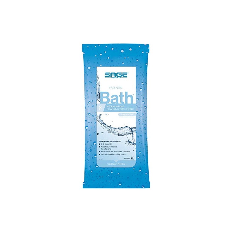 Comfort Bath Bath Wipe Soft Pack Aloe/Vitamin E Unscented 8