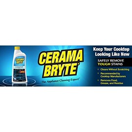 Cerama Bryte Removes Tough Stains Cooktop and Stove Top Cleaner for Glass - Ceramic Surfaces, 18 Ounces, 1 Pack