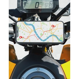 KEMIMOTO Handlebar Clamp Accessory Ball Mount Compatible with Grom Trail 125 CT125 Fit with 22mm Handlebar Aluminum Motorcycle Handlebar Riser with 1" Ball Mount for GPS Phone