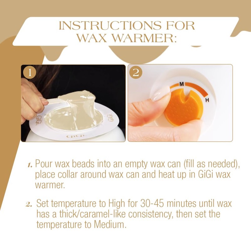 GiGi Vanilla Hard Wax Beads 10 oz