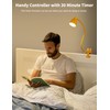 BOHON Clip on Light, 10W 38 LED Desk Lamp with