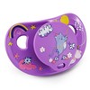 WhisperWilds Adult Sized Pacifier Sweet Dreams Cat Pattern Printed Purple