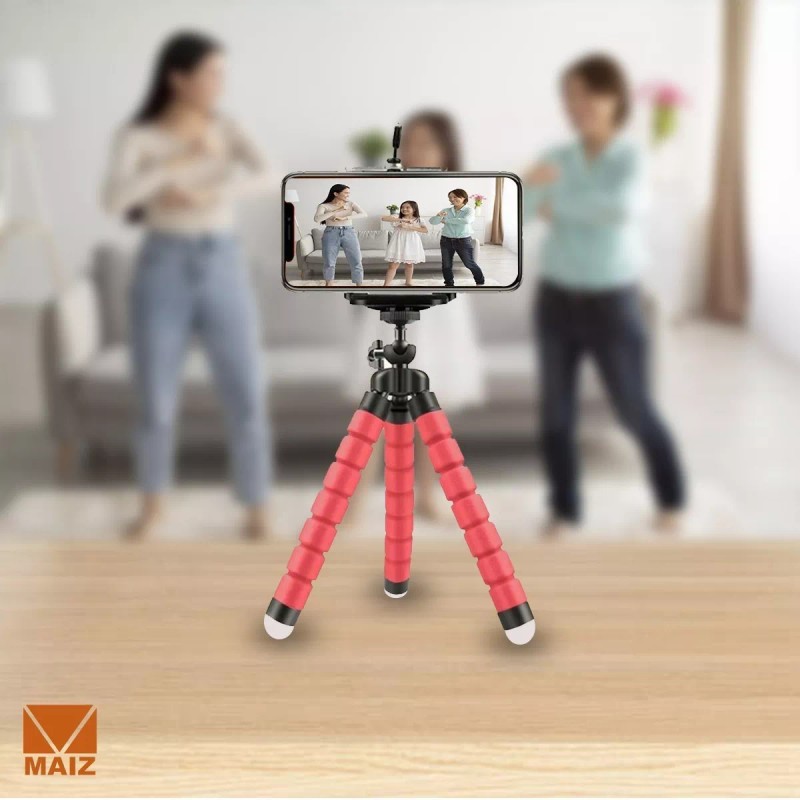 Maíz Oferta Tripie Soporte P/celular Con Abrazadera Mayoreo 10pz
