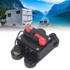 Circuit Breaker Manual Reset 1/4in Overcurrent Protection DC 12‑48V for