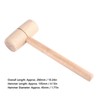 Wooden Mallet Beech Wood Hammer Head Tool Solid Round Head