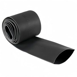 BOXONLY 36mm Dia 57mm Flat Width EVA Heat Shrink Tubing Insulation Sleeving,Shrinkable Tube Cable Sleeve 1m,Black,1PC