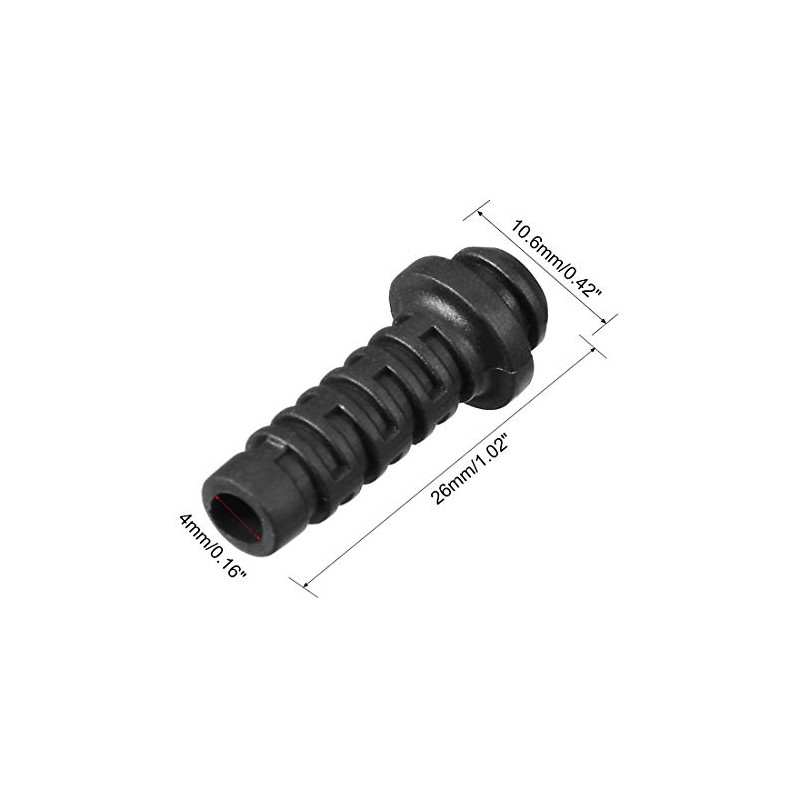 sourcing map Pack of 10 4 mm Inner Diameter PVC