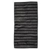 BVB Shower Towel 140 x 70 x 1 cm Grey/Black