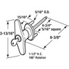 Prime-Line GD 52169 Keyed T-Handle, 5/16 In. x 4-5/8 In.