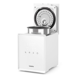 3L Stainless Steel Warm Mist Humidifier with Easy Clean and Warm Steam Function, Healthy Air Mist Humidifiers for Bedroom Living Room, with Sleep Mode and Auto-off Setting