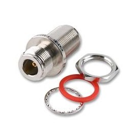 Adaptor, N Jack-Jack, Bulkhead | RF COAXIAL, RF Coax, COAXIAL ADAPTERS CONNECTORS, 1 X Qty - N7471A1-NT3G-50