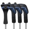 FINGER TEN Golf Club Head Covers Woods Hybrids Long Cover,