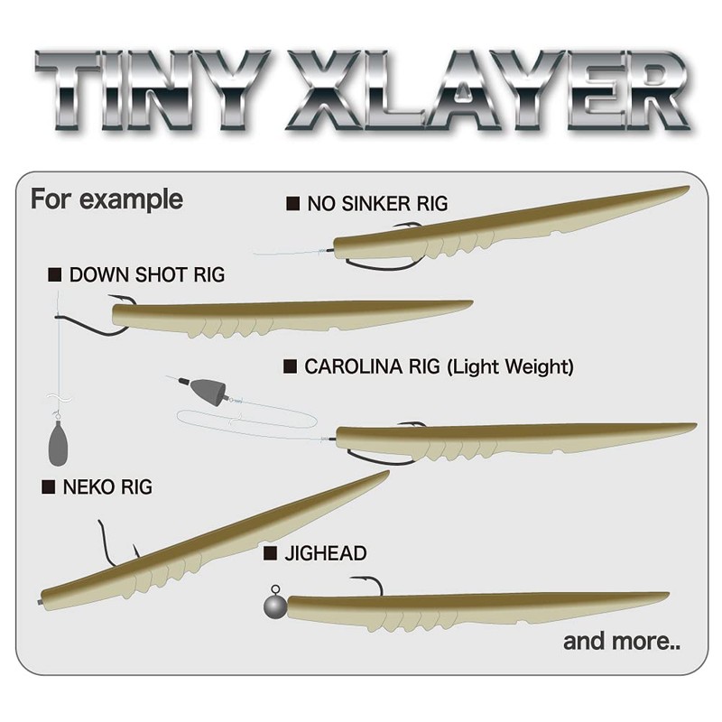 Megabass TINY XLAYER 3 inch Solid White