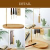 Uccellino Brush Holder Stand, Gold, Bamboo, Holds 8 Handles, Display,