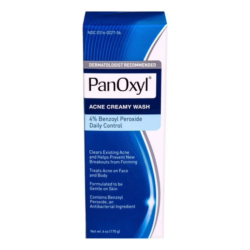 Panoxyl Acné Creamy Facial Wash 4% Peróxido De Benzoilo