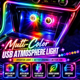 Love Dog Claw USB LED Car Portable Interior Multi-Color Atmosphere Lamp