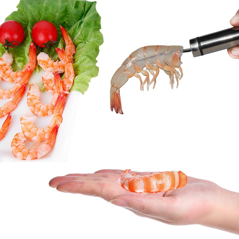 3 PCS Multifunctional Shrimp Peeler, 5 In 1 Multifunctional Shrimp