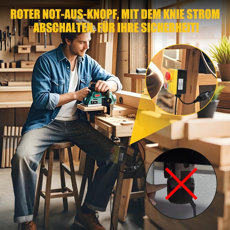 220 V Single-Phase On/Off Switch, briidea Safety Switch with Large