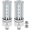 2 Pack 100W LED Corn Light Bulb 5000K Daylight 15000