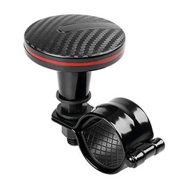 Carbon Effect Car & Lorry Steering Wheel Aid Handle Assister Spin Knob