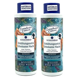 Dresdner Essenz Foam Bath Cold & Relaxing Night 2 x 500 ml Pack of 2