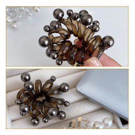 FOMIYES 3pcs Sleek No Crease Hair Ties Spiral Elastic Ponytail Holders for Women for Work Play and Parties