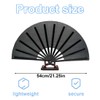 WUSJCOF 2 PCS Large Foldable Silk Hand Fans, Chinese Tai