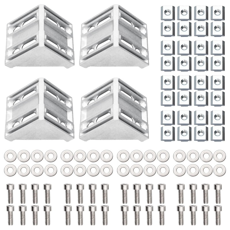 4 x EYPINS Mounting Material Angle 6060, for Aluminium Profile