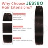 Clip in Hair Extensions Real Human Hair Natural Black Hair