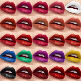 Paleta de brillo de labios de 25 colores, hidratante de larga duración, resistente al agua, mate, paleta de labios, maquillaje