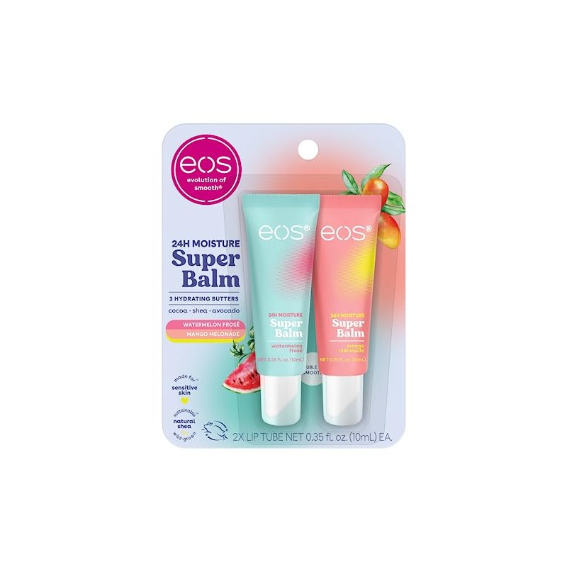 eos- Bálsamo hidratante 24 horas: sandía helada y mango melón,